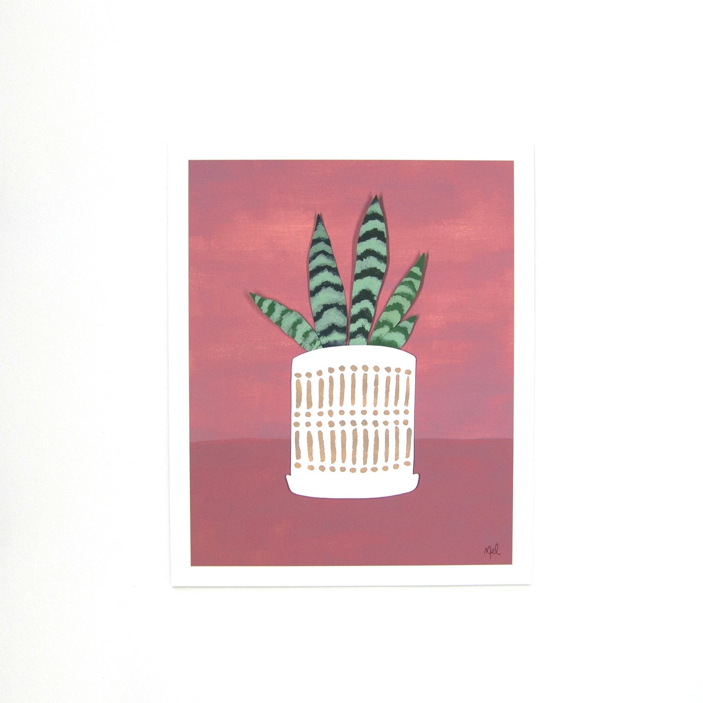 "Cheery Black Coral" A Vertical Print