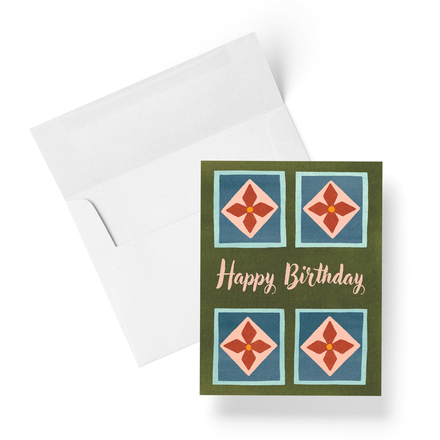 Granny Square Birthday Card