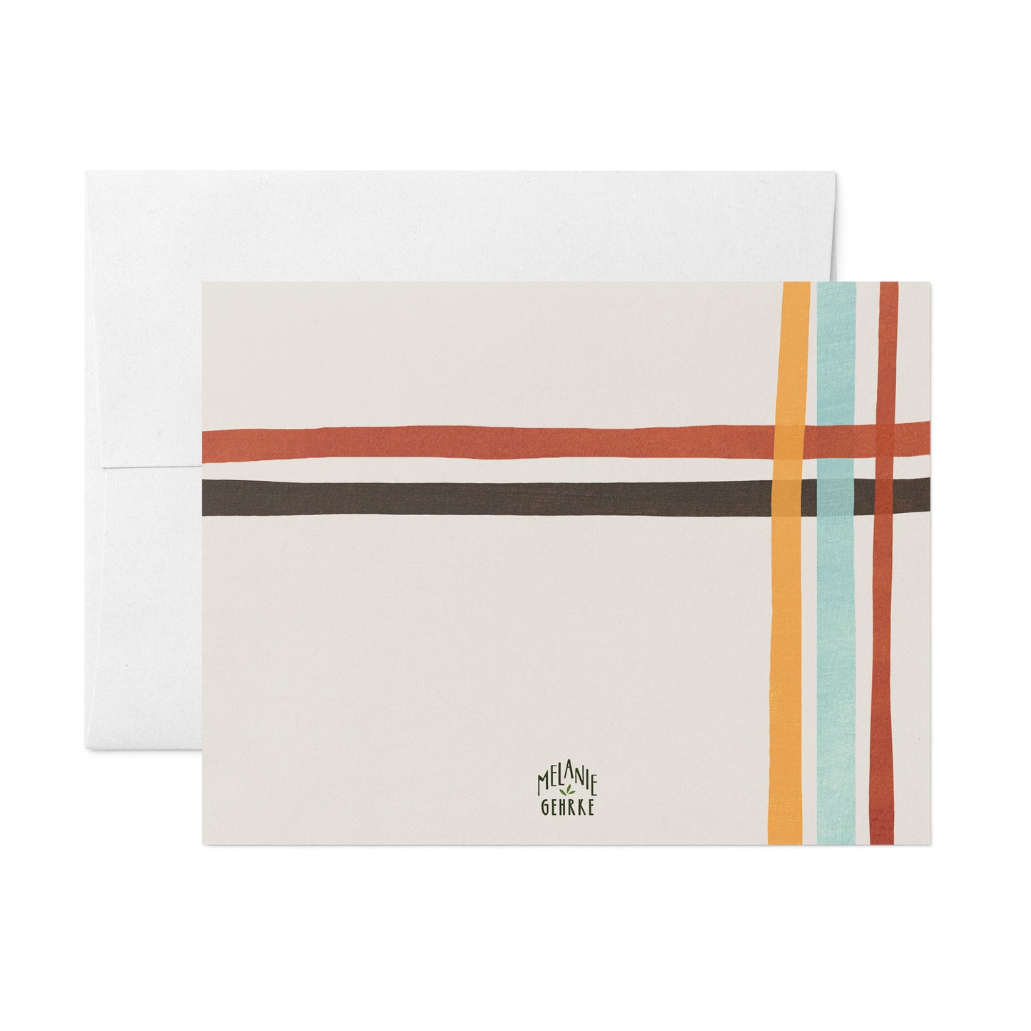 Light Blue Plaid Birthday Card