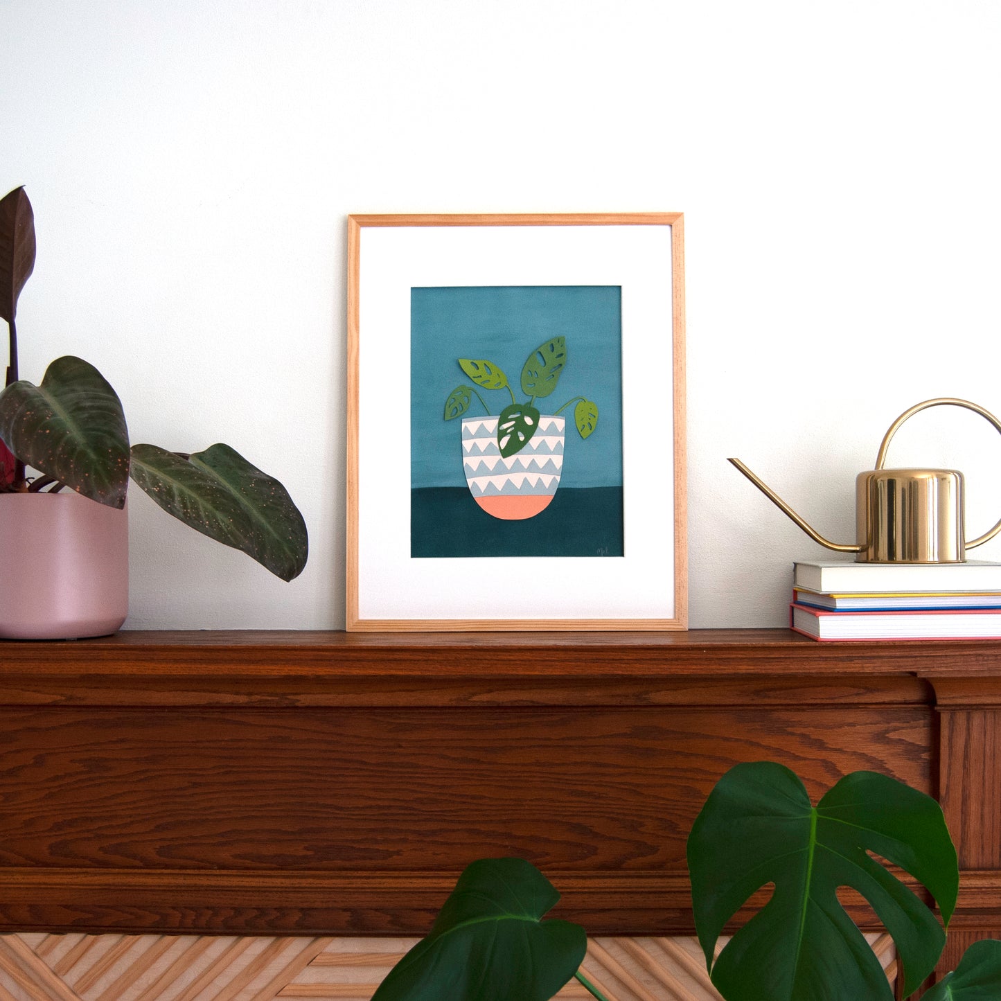 "Stormy Swiss Cheese" A Vertical Print